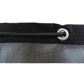 Alle Netze & Abdeckplane Containernetz-feinmaschig-PES-PVC beschichtet-Schwarz-3,5x6m