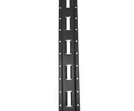 Alle Schienen, Klemm- u. Ladebalken  Vertikale Befestigungsschiene / E-Track-Schiene - 1,5 m - Stahl - Schwarz