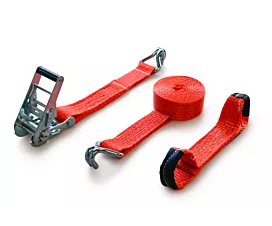 Alle Spanngurte & Zubehöre Autotransport-Spanngurt - 5T - 4,38m - 50mm - 3-teilig - Spitzhaken - Orange