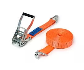 5T - Standard Spanngurt - 5T - 9m - 50mm - 2-teilig mit Spitzhaken - Orange