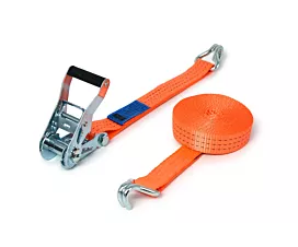 2,5T - Standard Spanngurt - 2,5T - 6,5m - 35mm - 2-teilig mit Spitzhaken - Orange