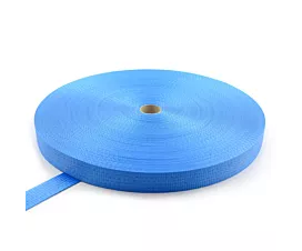 Alle Polyester Meterwaren Polyesterband 50mm - 6000kg - 100m Rolle - 4 Streifen (Farbe wählbar)