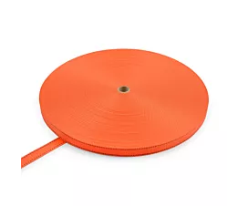 Alle Polyester Meterwaren Polyesterband 25 mm - 1200 kg - 100 m Rolle - 2 Streifen (Farbe wählbar)