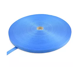 Alle Polyester Meterwaren Polyesterband 25 mm - 2250 kg - 100 m Rolle - mit einem Streifen (Farbe wählbar)