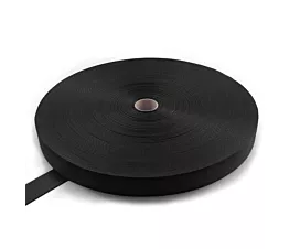 Alle schwarzen Gurtbänder Polyesterband 50mm - 7500kg - 100m-Rolle - Schwarz