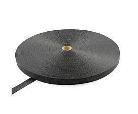 Alle - Black Webbing Polyesterband 35 mm - 3750 kg - 100 m-Rolle - Schwarz Alle - Black Webbing Polyesterband 35 mm - 3750 kg - 100 m-Rolle - Schwarz