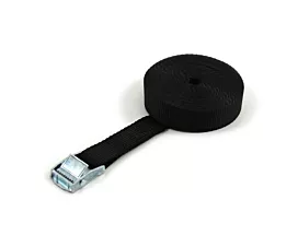 Alle Spanngurte 25mm Spanngurt - 250kg - 3m - 25mm - 1-teilig - Klemmschloss - Schwarz - 4St.