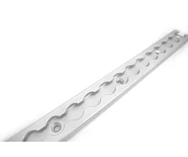 Alle Schienen, Klemm- u. Ladebalken  L-Track-Schiene mit geradem Rand - 0,6m - Aluminium
