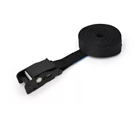 Alle Spanngurte 25mm Spanngurt - 500kg - 25mm - 1-teilig - Klemmschloss - Schwarz + eigenes Etikett