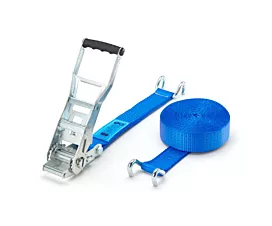 Alle Spanngurte 50mm Spanngurt - ERGO 5T - 9m - 50mm - 2-teilig mit Klauenhaken - Blau