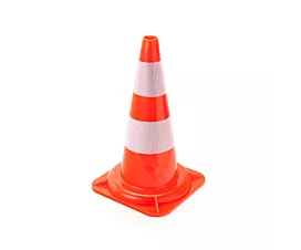 Alle Absperrungen - Warnmakierungen Verkehrsleitkegel - Orange mit Reflexionsstreifen - 50cm