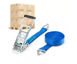 Spanngurtpalette 50mm Palette Spanngurte - ERGO 5T - 9m - 50mm - 2-teilig - STF500 - Blau - 192St