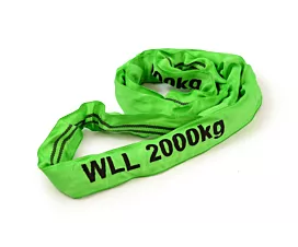 Rondstroppen Rundschlinge 2 Tonnen, Grün - 0,5 bis 10 meter